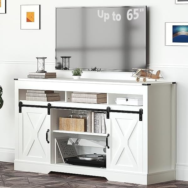 RoyalCraft Fireplace TV Stand, Light Grey - Image 16