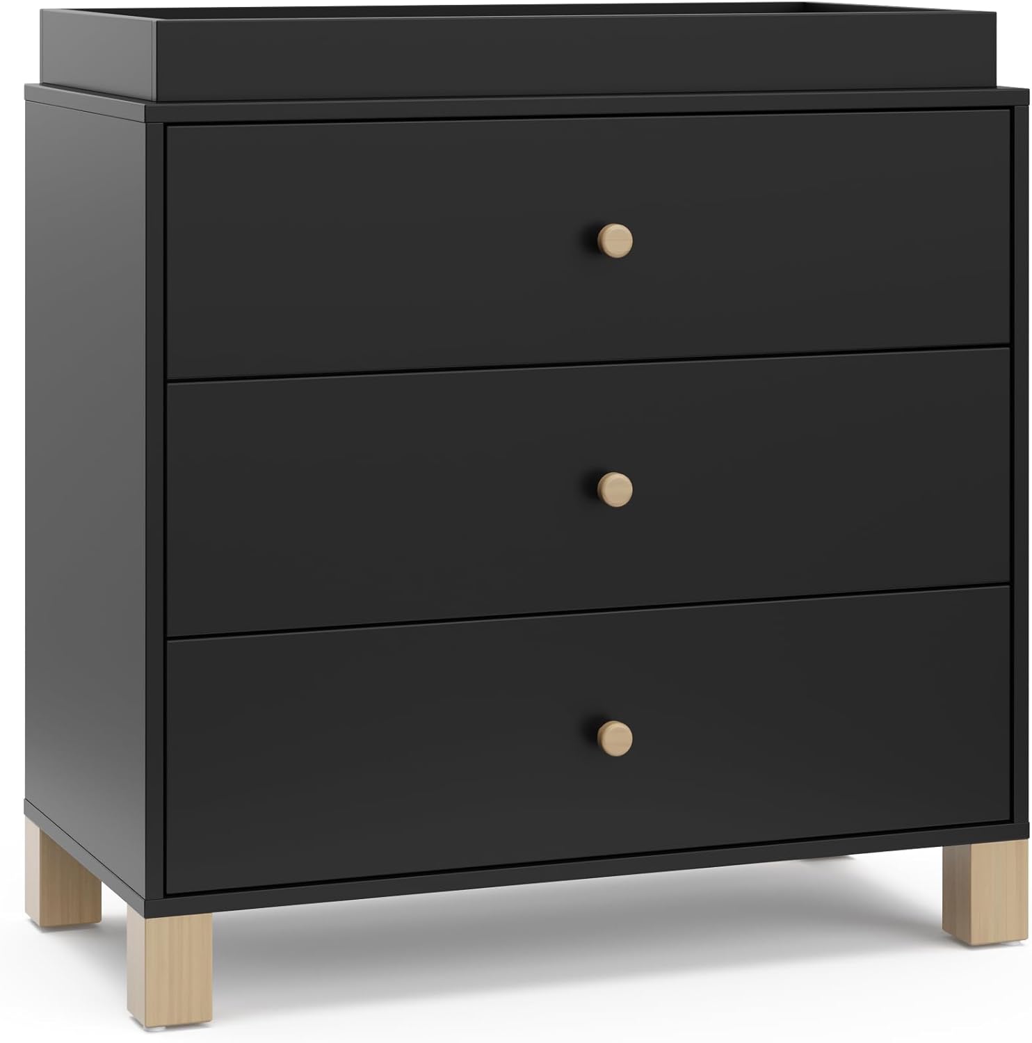 Storkcraft California Dresser, 6-Drawer, Olive/Driftwood - Image 16