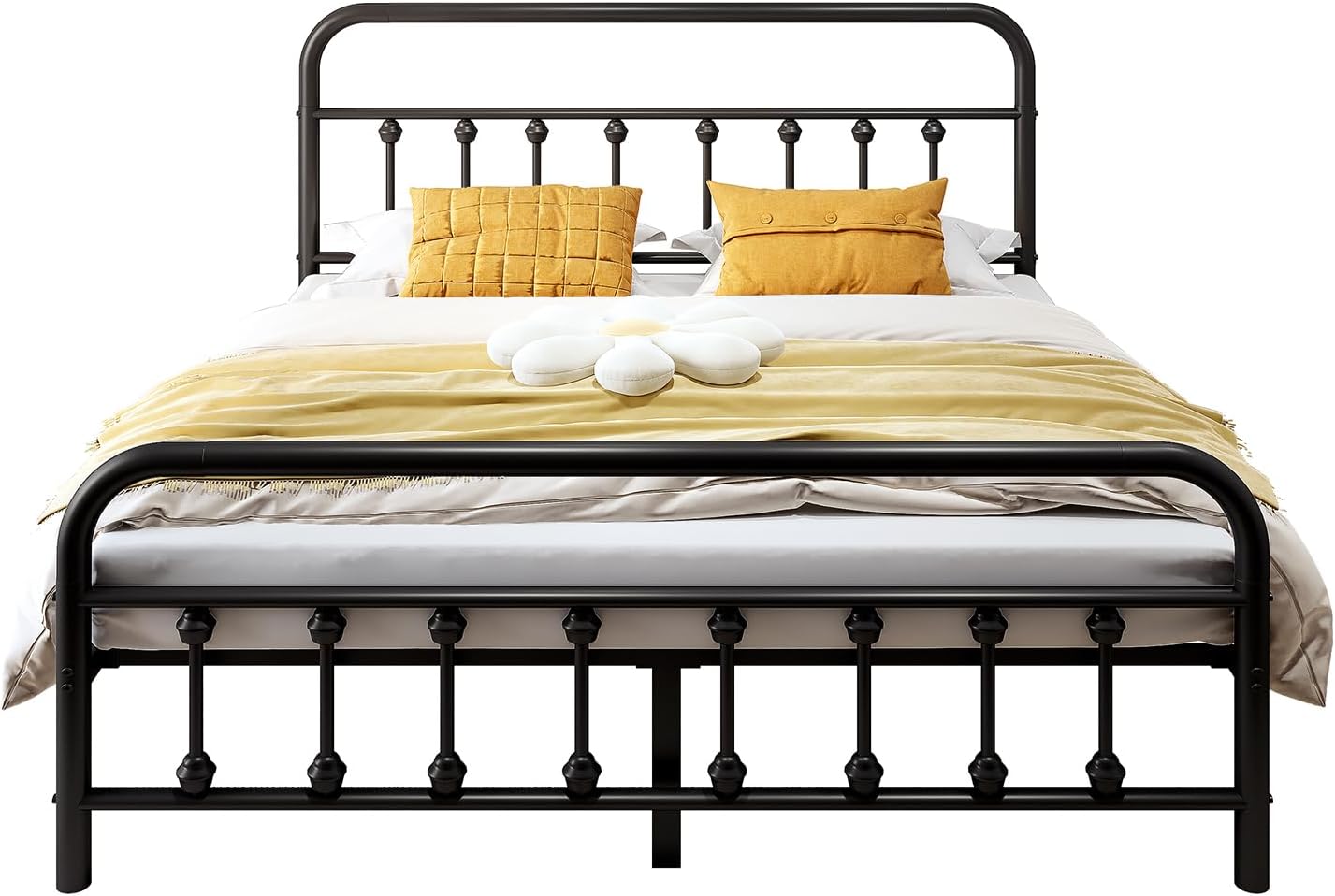 Vengarus Queen Bed Frame, 14", Black - Image 3