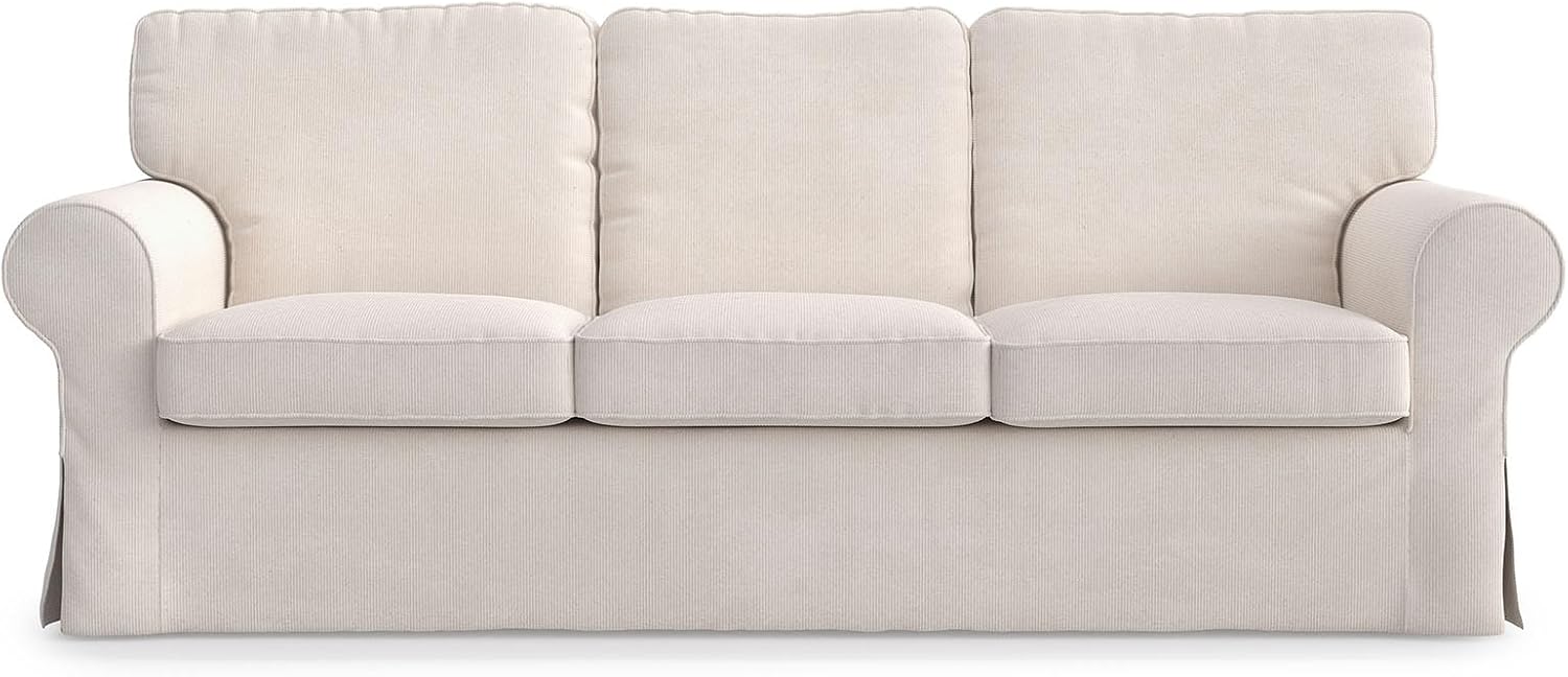 MASTERS OF COVERS Ektorp 3-Seat Sofa Cover, Cream - Image 6