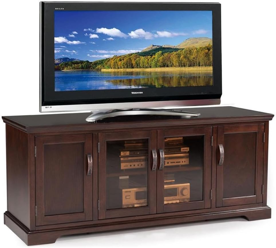 Leick Home TV Stand, Solid Wood, Mission Oak - Image 8