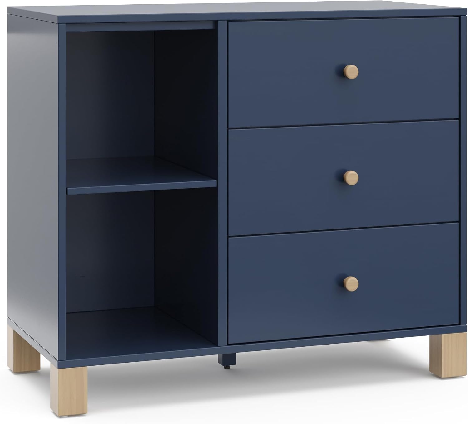 Storkcraft California Dresser, 6-Drawer, Olive/Driftwood - Image 11