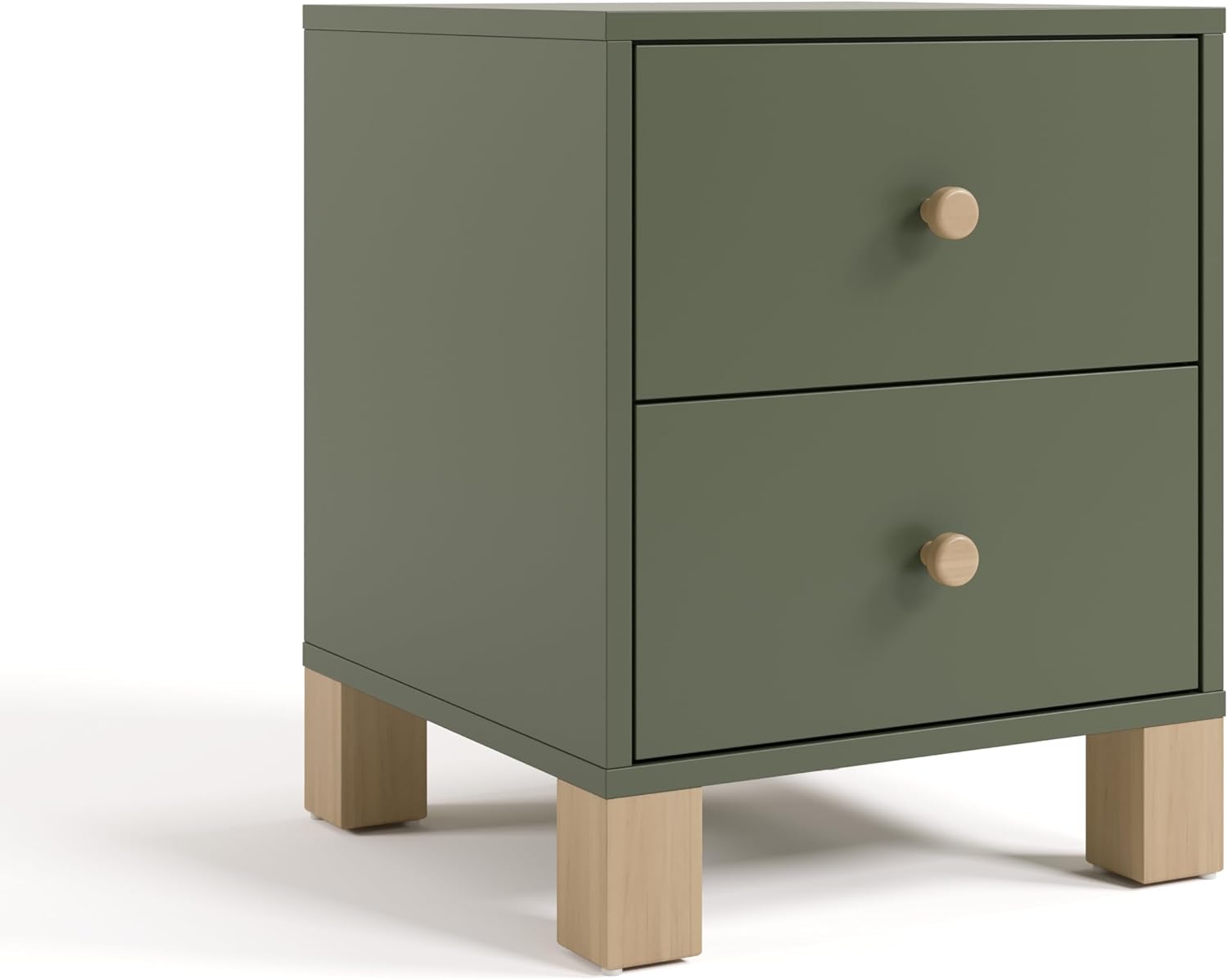 Storkcraft California Dresser, 6-Drawer, Olive/Driftwood - Image 19