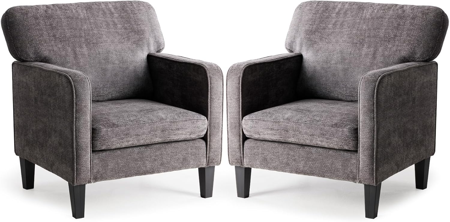 DUMOS Accent Chairs, 2-Pack, White - Image 3