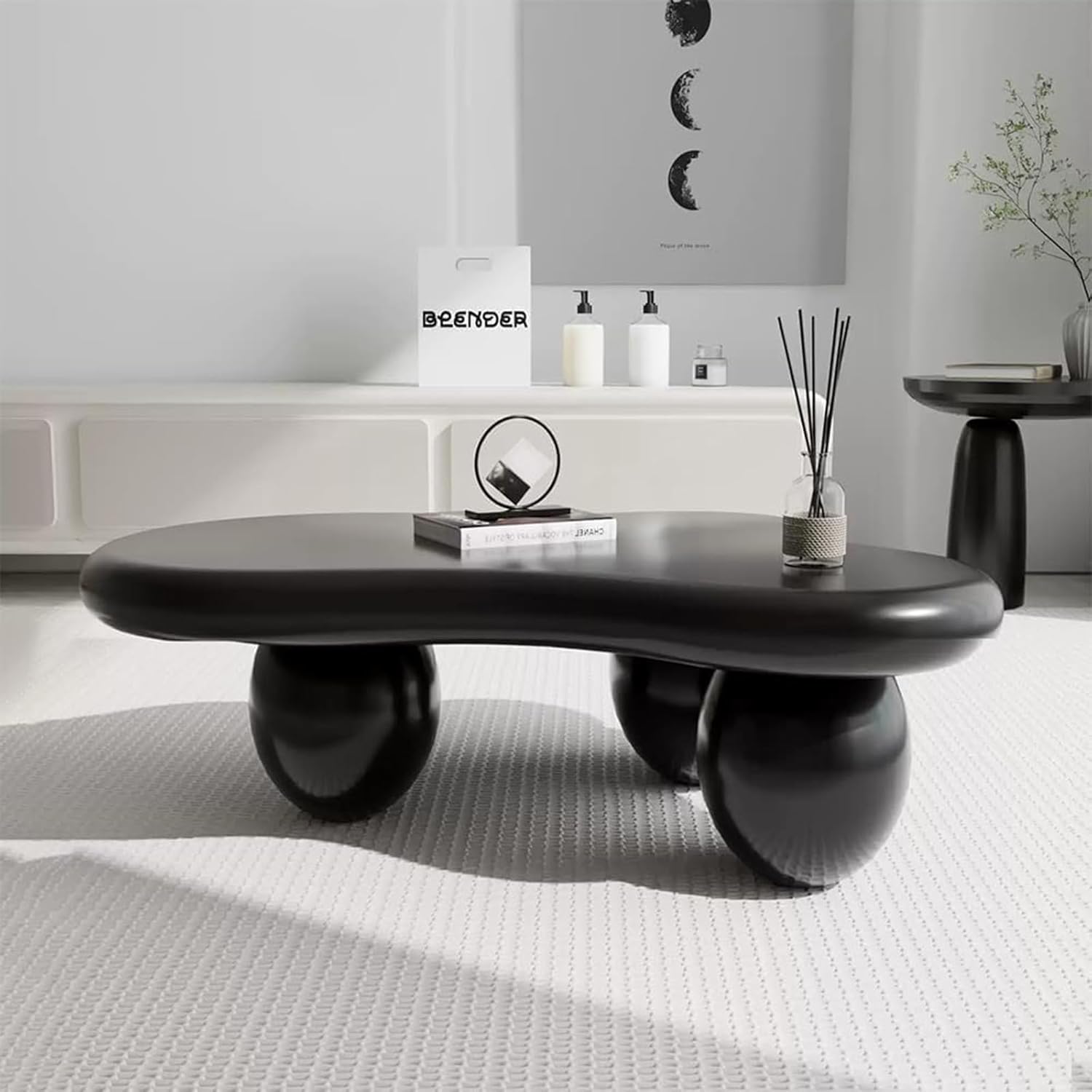Irregular Cloud Coffee Table, 47", White - Image 4