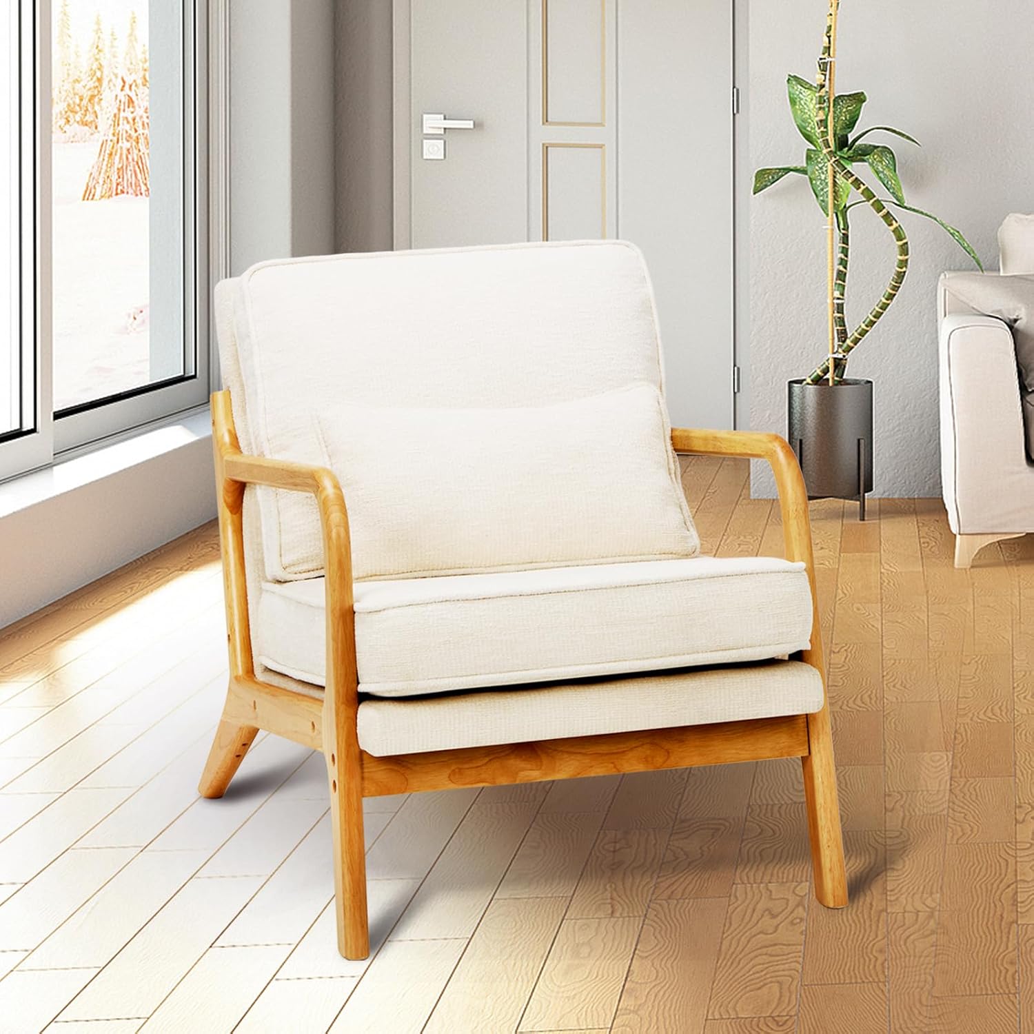 COLAMY Accent Chairs, 2-Pack, Blue - Image 2