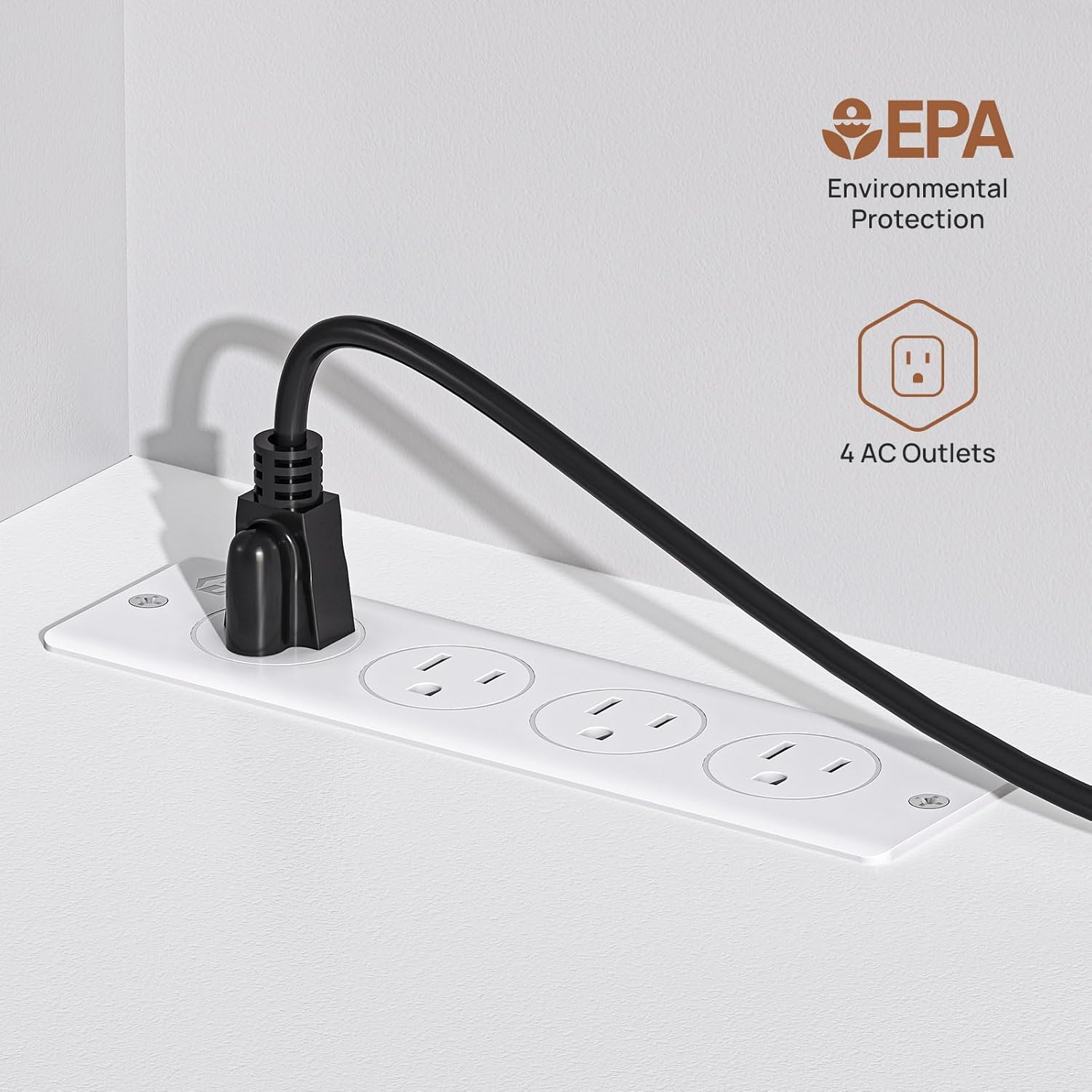 Rolanstar Fireplace TV Stand, White - Image 6