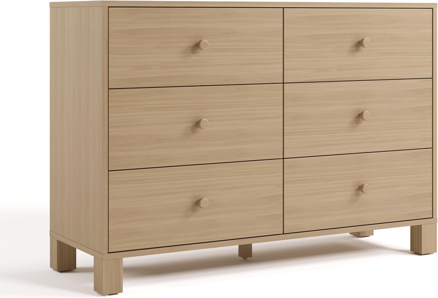 Storkcraft California Dresser, 6-Drawer, Olive/Driftwood - Image 8