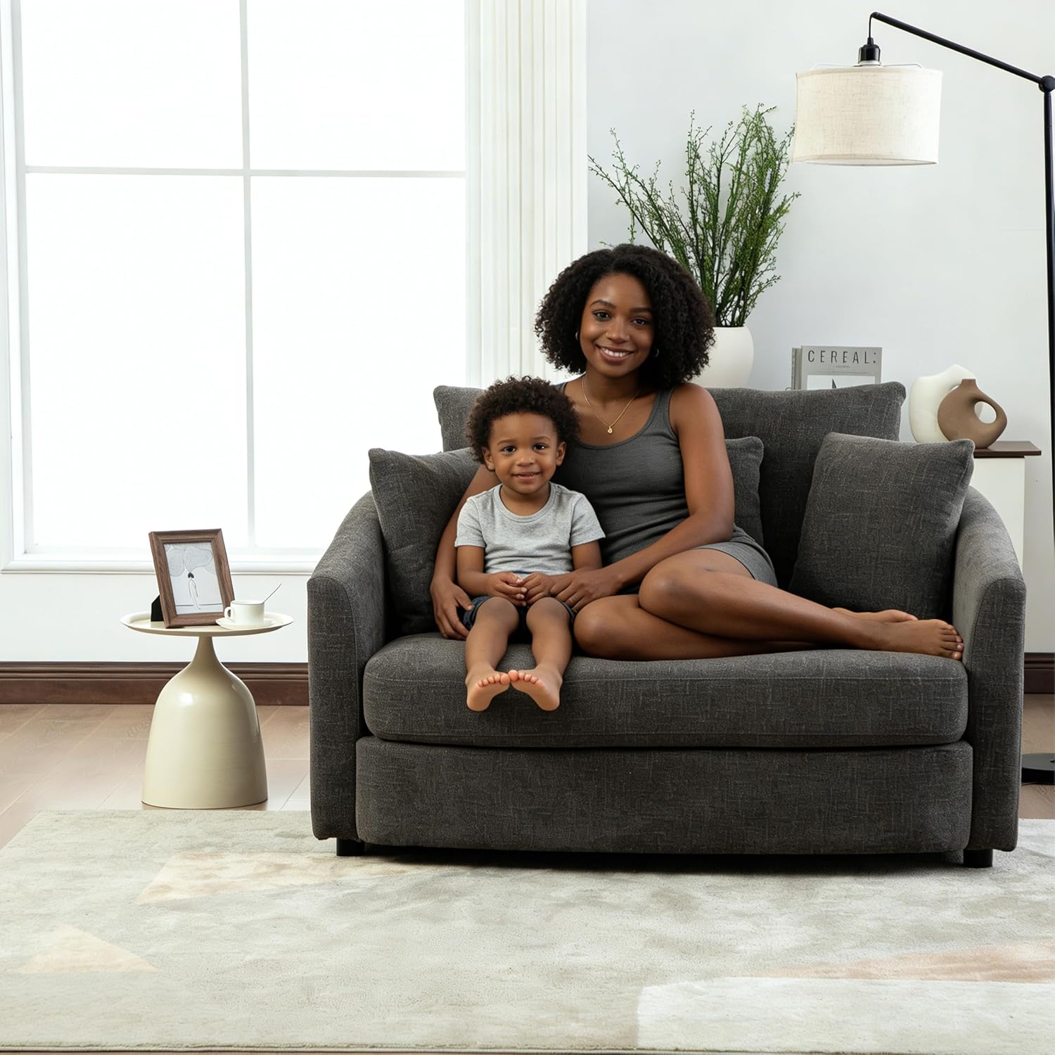 ERYE Upholstered Accent Chair, 46.9" - Image 6