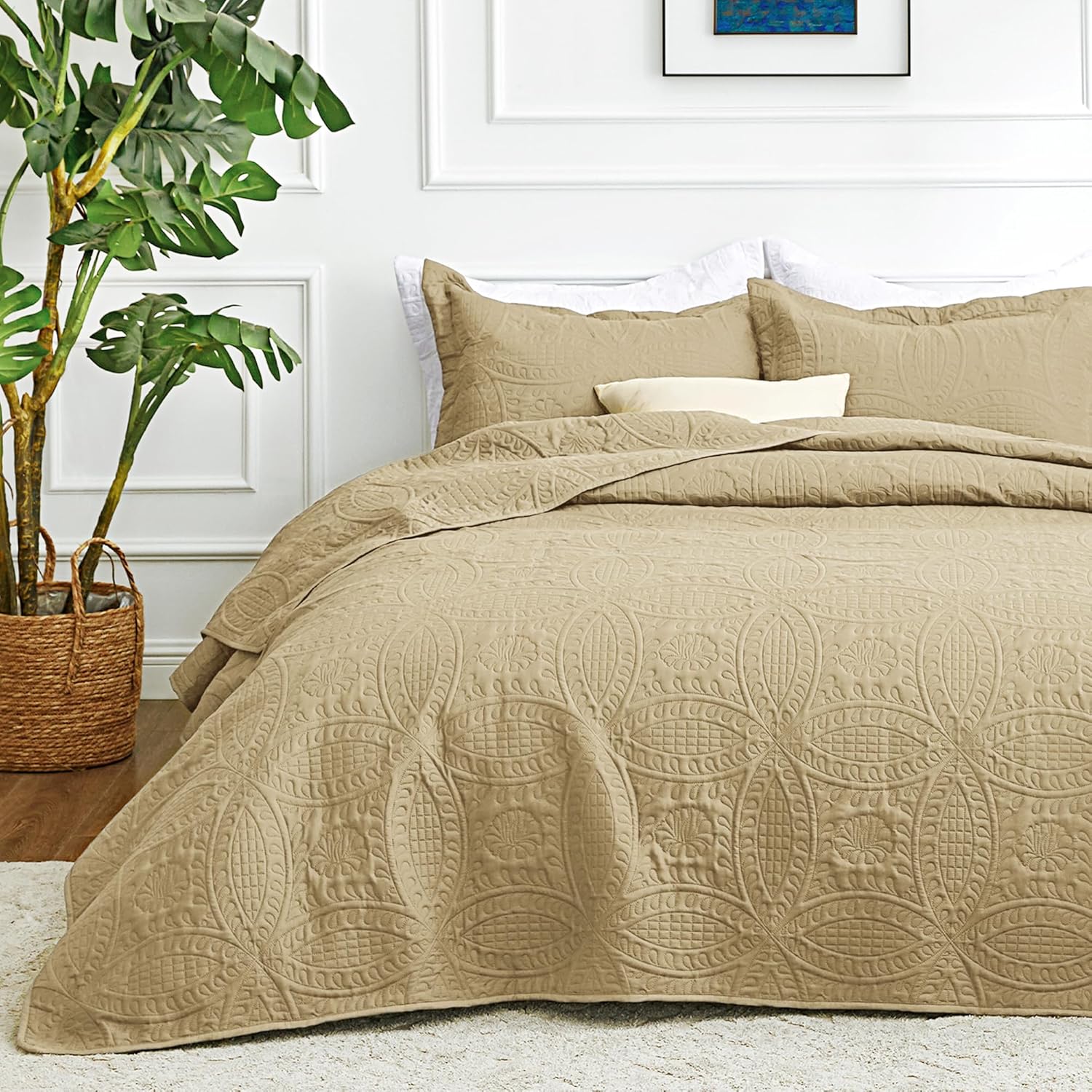 Love's Cabin Queen Quilt Set, 3-Piece, Blue - Image 32