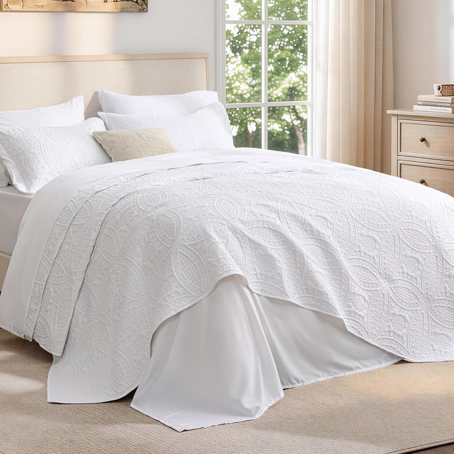 Love's Cabin Queen Quilt Set, 3-Piece, Blue - Image 6