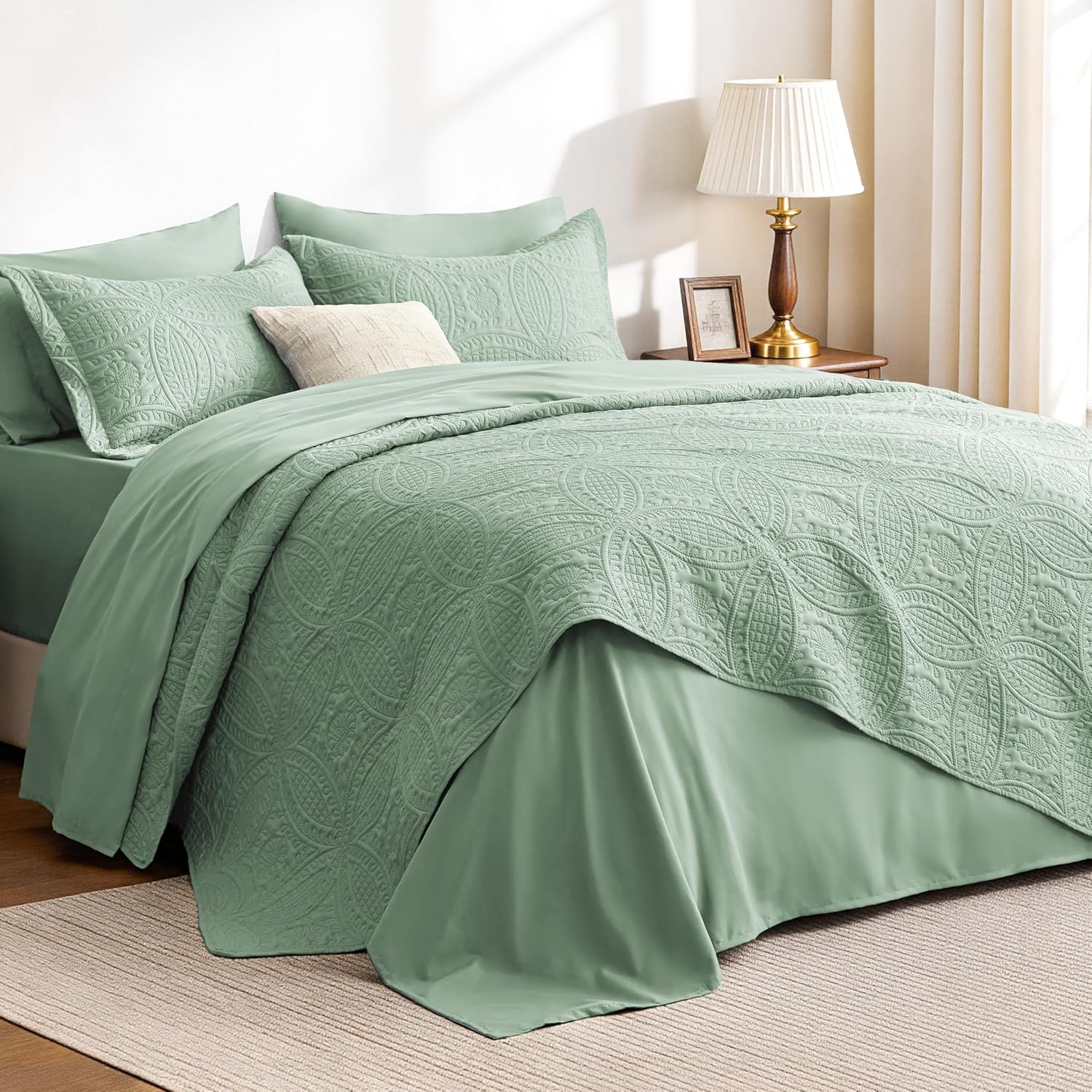 Love's Cabin Queen Quilt Set, 3-Piece, Blue - Image 45